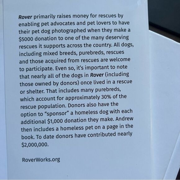 Rover:Wagmore Edition Andrew Grant rescue dogs book // Coffee Table Edition - Picture 7 of 16